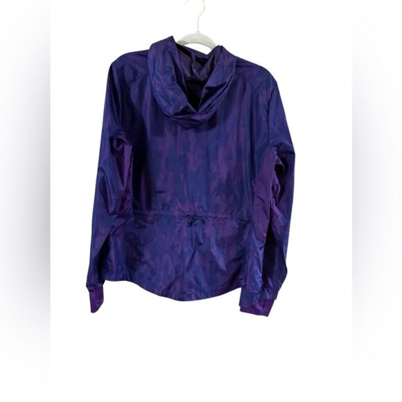 Danskin Now Large Purple Hooded Windbreaker - Picture 7 of 7